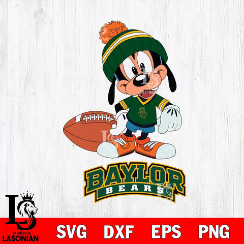 Baylor Bears Goofy Football SVG DXF EPS PNG FILE,NCAA svg ,Football Digital Download,Instant Download, Silhouette