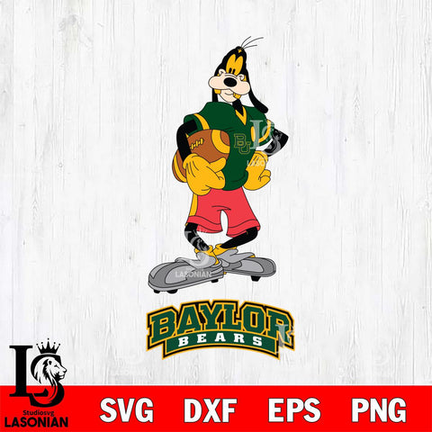 Baylor Bears Goofy Player SVG DXF EPS PNG FILE,NCAA svg ,Football Digital Download,Instant Download, Silhouette