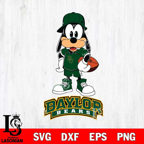 Baylor Bears Goofy rugby SVG DXF EPS PNG FILE,NCAA svg ,Football Digital Download,Instant Download, Silhouette