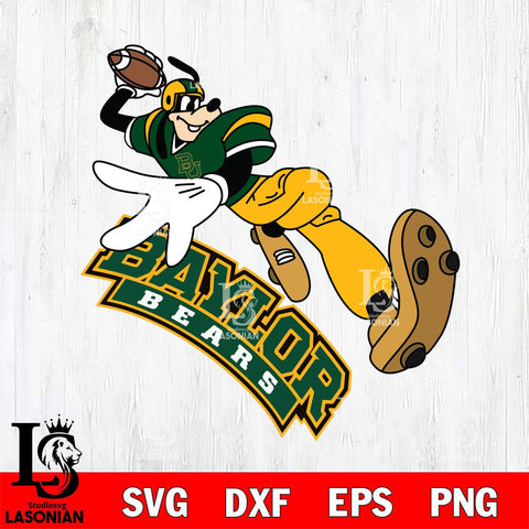 Baylor Bears Goofy rugby player SVG DXF EPS PNG FILE,NCAA svg ,Football Digital Download,Instant Download, Silhouette