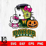 Baylor Bears Hello Kitty Horror 10 Svg Eps Dxf Png File, Digital Download