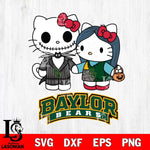 Baylor Bears Hello Kitty Horror 11 Svg Eps Dxf Png File, Digital Download