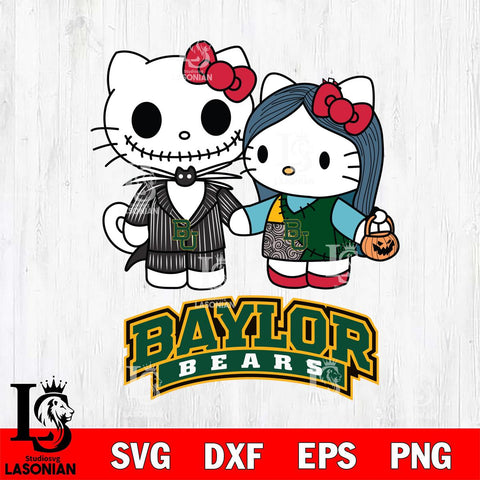 Baylor Bears Hello Kitty Horror 11 Svg Eps Dxf Png File, Digital Download