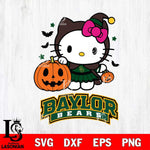 Baylor Bears Hello Kitty Horror 1 Svg Eps Dxf Png File, Digital Download
