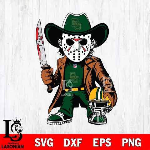Baylor Bears Jason Voorhees Horror Svg Eps Dxf Png File, NCAA svg, Digital Download, Instant Download