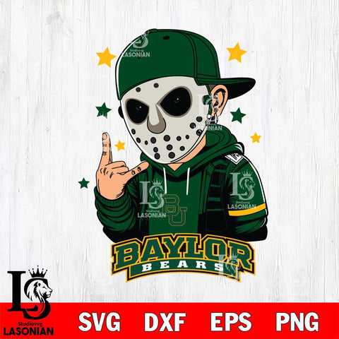 Baylor Bears Jason Voorhees Horror 9 Svg Eps Dxf Png File, NCAA svg, Digital Download, Instant Download