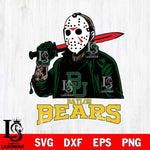 Baylor Bears Jason Voorhees Horror Halloween Svg Eps Dxf Png File, NCAA svg, Digital Download, Instant Download