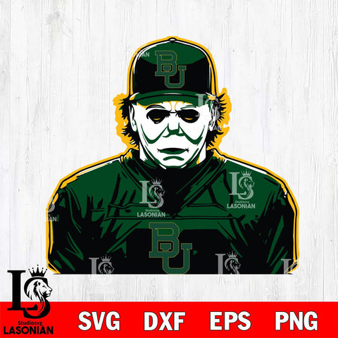 Baylor Bears Michael Myers Horror Halloween Svg Eps Dxf Png File, NCAA svg, Digital Download, Instant Download
