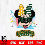 Baylor Bears Minnie Mouse Love Sport SVG DXF EPS PNG FILE, NCAA File Cut,Digital Download,Instant Download
