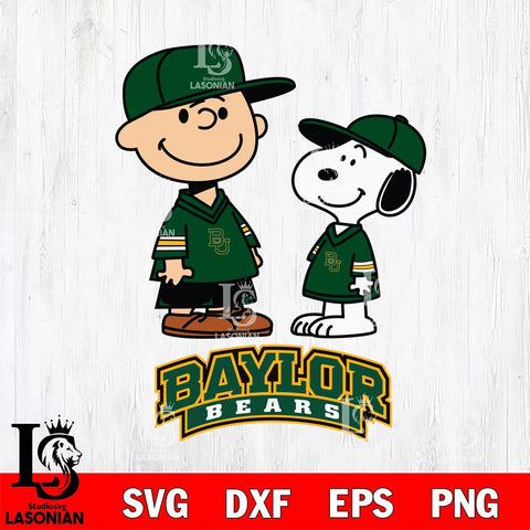 Baylor Bears Peanuts Snoopy Football SVG DXF EPS PNG FILE,Snoopy File Cut, NCAA Digital Download,Instant Download,Christmas Silhouette