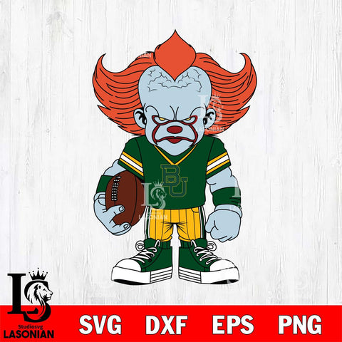 Baylor Bears Pennywise Horror Sport 11 Svg Eps Dxf Png File, Digital Download