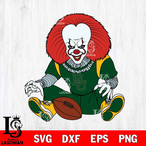 Baylor Bears Pennywise Horror Sport 6 Svg Eps Dxf Png File, Digital Download