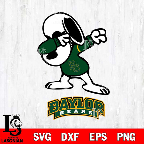 Baylor Bears Snoopy Sport 3 Svg Eps Dxf Png File, Digital Download