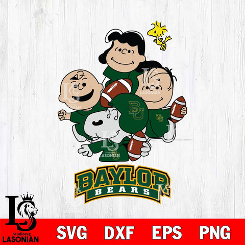 Baylor Bears Snoopy Sport 4 Svg Eps Dxf Png File, Digital Download
