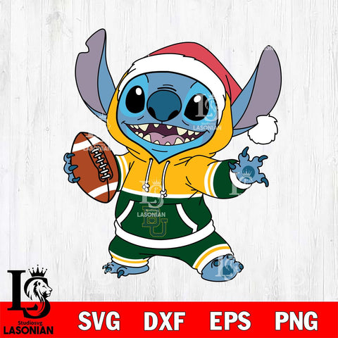 Baylor Bears Stitch Football Christmas File Cut, NCAA SVG DXF EPS PNG FILE, Digital Download , Criucut , Silhouette