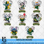 Baylor Bears Stitch Horror Halloween Bundle NCAA Svg Eps Dxf Png File, Digital Download, Instant Download