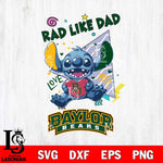 Baylor Bears Stitch Love Rad Like Dad SVG DXF EPS PNG FILE, NCAA File Cut,Digital Download,Instant Download