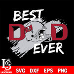 Best dad ever Tampa Bay Buccaneers svg  eps , dxf , png file , digital download