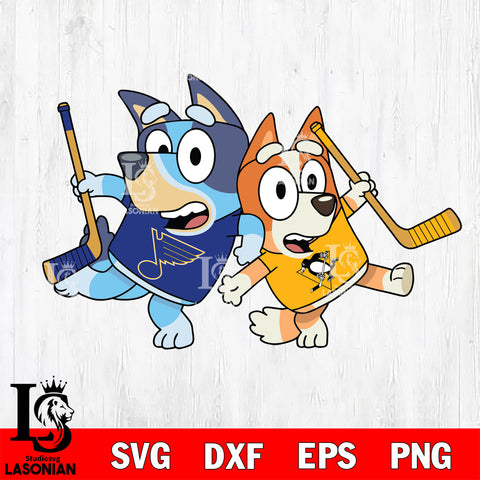 Blues jersey and Bingo Penguins svg dxf eps png file, Digital Download , Instant Download