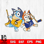 Bluey  Pittsburgh Penguins and Bingo jersey svg dxf eps png file, Digital Download , Instant Download