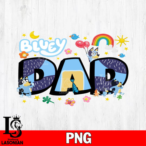 Bluey Dad png file, Digital Download, Instant Download