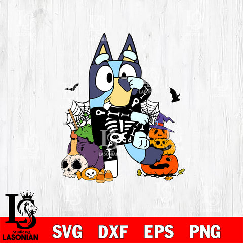 Bluey Halloween Svg Eps Dxf Png File, Digital Download, Instant Download