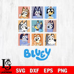 Bluey Svg Eps Dxf Png File, Digital Download, Instant Download
