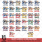 Bluey & Bingo 10 NHL ALL TEAM Svg Eps Dxf Png File, Bundle NHL svg, Digital Download, Instant Download