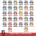 Bluey & Bingo 15 NHL ALL TEAM Svg Eps Dxf Png File, Bundle NHL svg, Digital Download, Instant Download