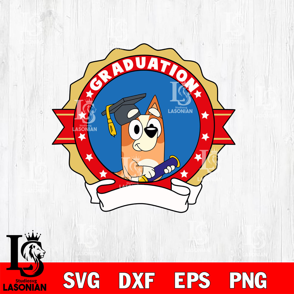 Bluey Bingo Graduate – lasoniansvg