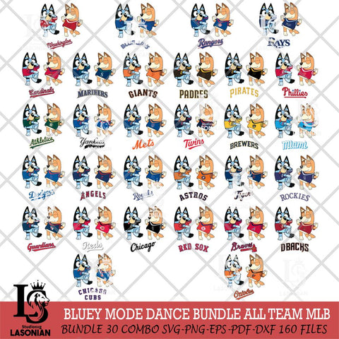 Bluey Chilli Sport MLB Svg Eps Dxf Png File, Digital Download, Instant Download
