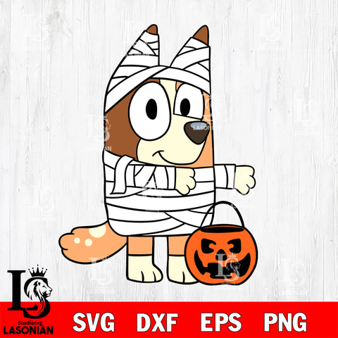 Bluey Dog and Halloween 12 Svg Eps Dxf Png File, Digital Download, Instant Download