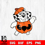 Bluey Dog and Halloween 14 Svg Eps Dxf Png File, Digital Download, Instant Download