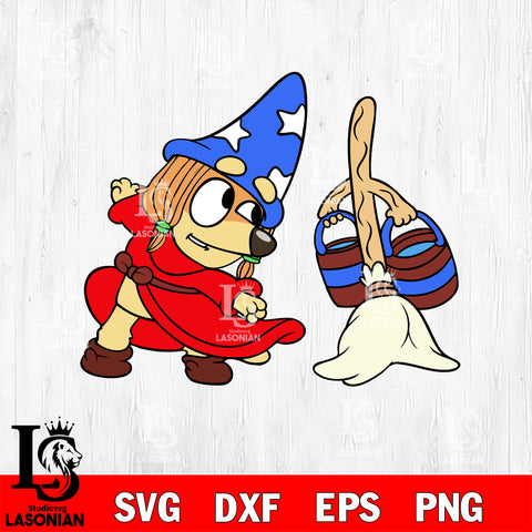 Bluey Dog and Halloween 16 Svg Eps Dxf Png File, Digital Download, Instant Download