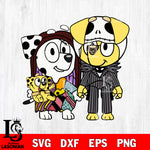 Bluey Dog and Halloween 18 Svg Eps Dxf Png File, Digital Download, Instant Download