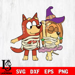 Bluey Dog and Halloween 20 Svg Eps Dxf Png File, Digital Download, Instant Download