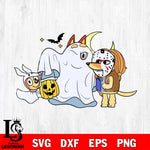 Bluey Dog and Halloween 21 Svg Eps Dxf Png File, Digital Download, Instant Download