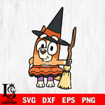 Bluey Dog and Halloween 2 Svg Eps Dxf Png File, Digital Download, Instant Download