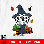 Bluey Dog and Halloween 5 Svg Eps Dxf Png File, Digital Download, Instant Download