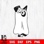 Bluey Dog and Halloween 7 Svg Eps Dxf Png File, Digital Download, Instant Download