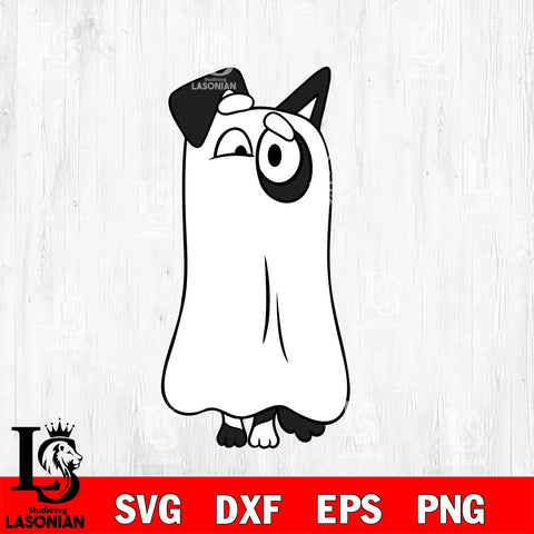 Bluey Dog and Halloween 7 Svg Eps Dxf Png File, Digital Download, Instant Download