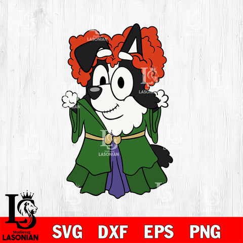 Bluey Dog and Halloween 8 Svg Eps Dxf Png File, Digital Download, Instant Download