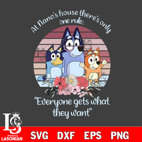 Bluey Family 2 Svg Eps Dxf Png File, Digital Download, Instant Download