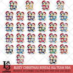 Bluey Family Christmas NBA ALL TEAM Svg Eps Dxf Png File, Digital Download, Instant Download