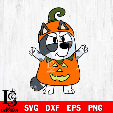 Bluey Halloween 19 Svg Eps Dxf Png File, Digital Download, Instant Download