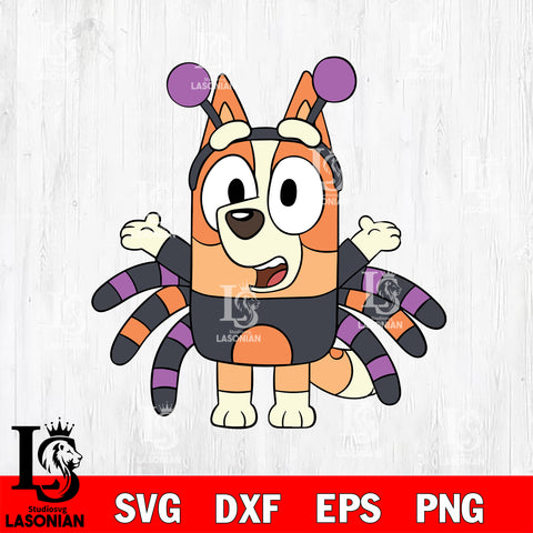 Bluey Halloween 8 Svg Eps Dxf Png File, Digital Download, Instant Download