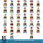 Bluey Halloween NFL NFL Svg Eps Dxf Png File, Digital Download, Instant Download