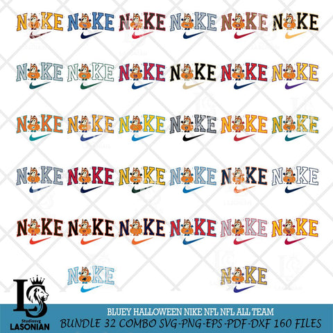 Bluey Halloween Nike Nfl NFL Svg Eps Dxf Png File, Digital Download, Instant Download