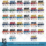 Bluey Halloween Stay Spooky NFL Svg Eps Dxf Png File, Digital Download, Instant Download