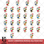 Bluey Honey Christmas MLB ALL TEAM Svg Eps Dxf Png File, Digital Download, Instant Download